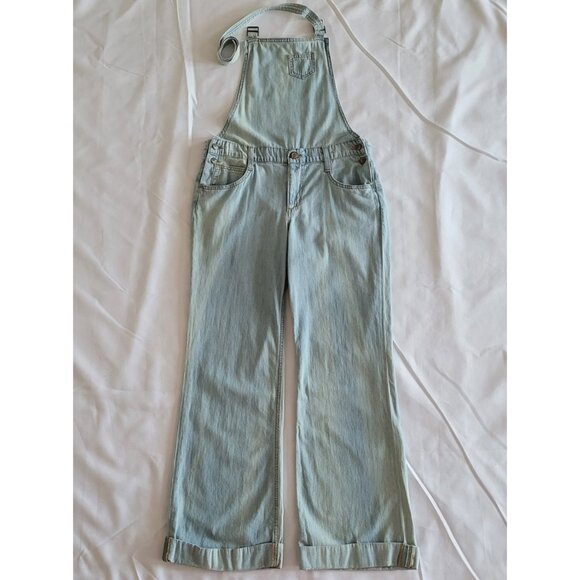 Joe's Jeans Rare Vintage Wash Wide Leg Denim Overall SZ 27 - Picture 6 of 10